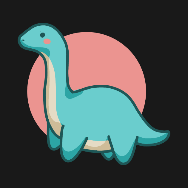 Cute Long Neck Dinosaurus, Brontosaurus, Brachiosaurus by hugadino