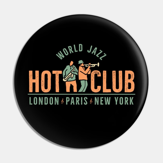 International Vintage Jazz Club Pin by jazzworldquest