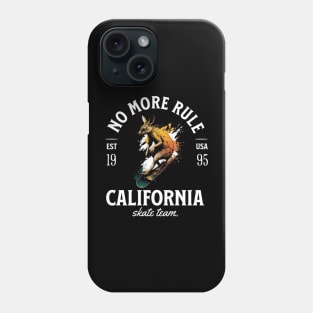 skateboarding, no more rule Phone Case