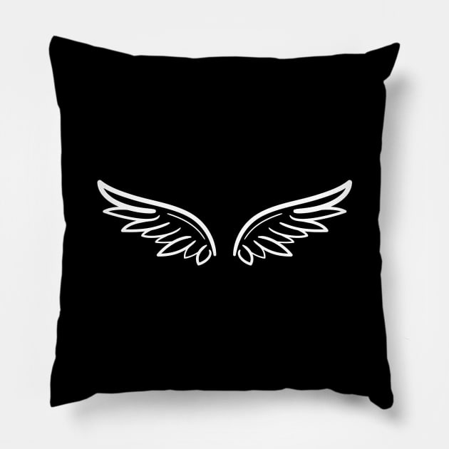 Wings 2 Pillow by worrynet