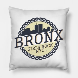 bronx girl rock nyc Pillow