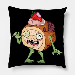 Funny Zombie Strawberry Cake Pillow