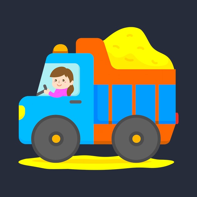 Dump Truck on Construction Site by samshirts