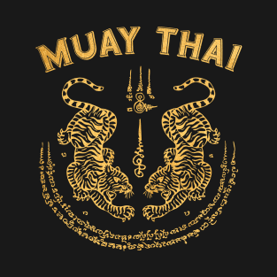 Muay Thai Tiger Sak Yant Spiritual Kickboxing Thailand T-Shirt