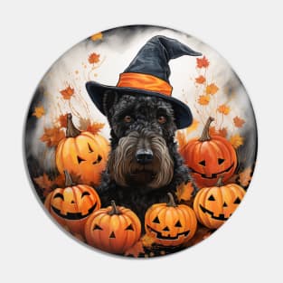 Kerry blue terrier Hallowen Pin