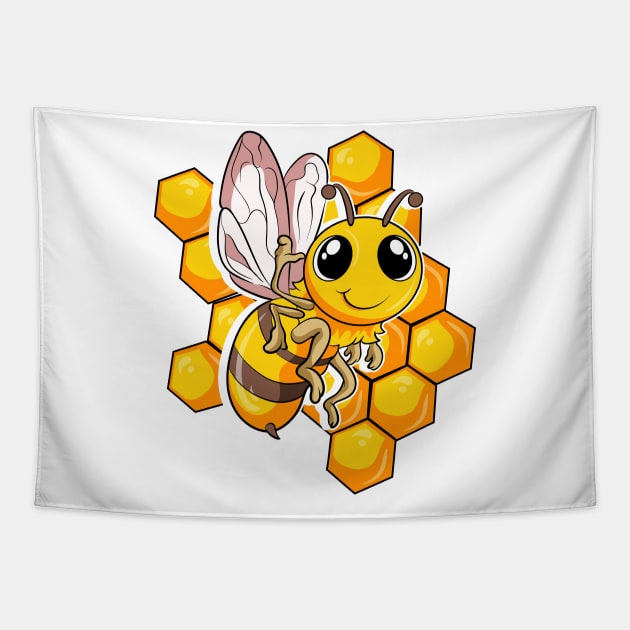 Cute bee design Tapestry by LIFUA