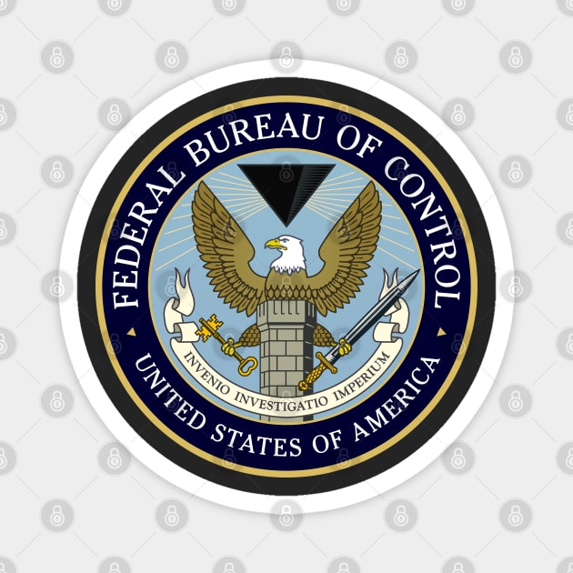 Federal Bureau of Control Magnet by hellomammoth