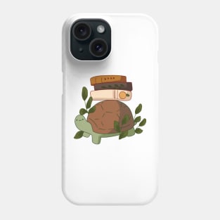 Turtle carrying books Phone Case