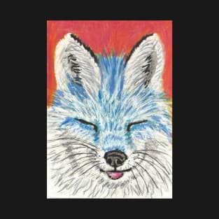 blue fox face T-Shirt