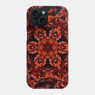 Red Mandala Christmas Design Phone Case