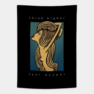 Think Higher Feel Deeper Tapestry