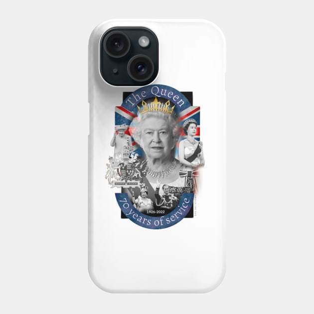 Queen Elizabeth ii Phone Case by SAN ART STUDIO 