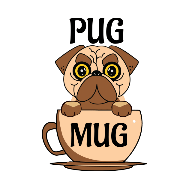 Pug Mug by Dogefellas