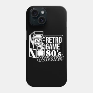 Retro Game Machine In Black And White Phone Case