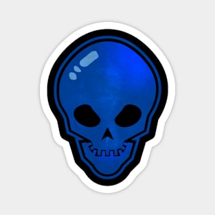 blue skull Magnet