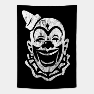 Monochrome Clown distressed Tapestry