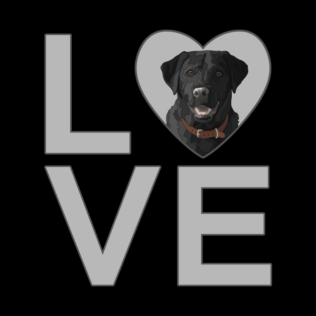 I Love Black Labrador Retrievers by csforest