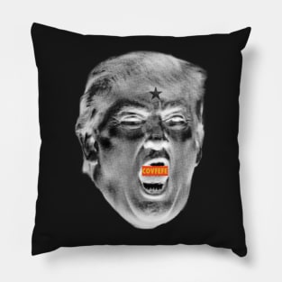 ANGRY TRUMP Negative COVFEFE Pillow