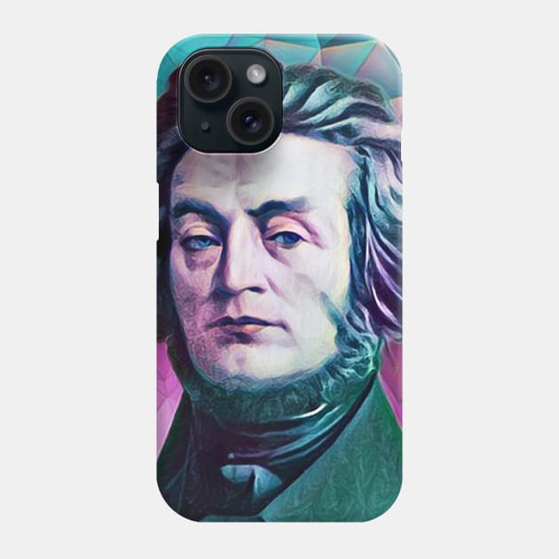 Adam Mickiewicz Abstract Portrait | Adam Mickiewicz Artwork 4 Phone Case by JustLit