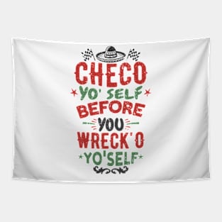 Checo Racing Advice Tapestry