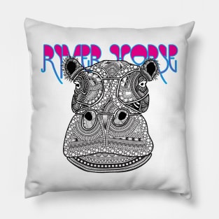 River Horse Pillow