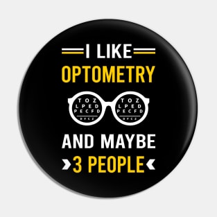 3 People Optometry Optometrist Pin