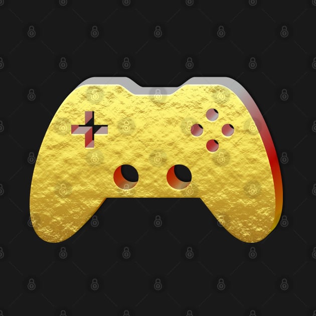 Gold Dust - Gaming Gamer Abstract - Gamepad Controller - Video Game Lover - Graphic Background by MaystarUniverse