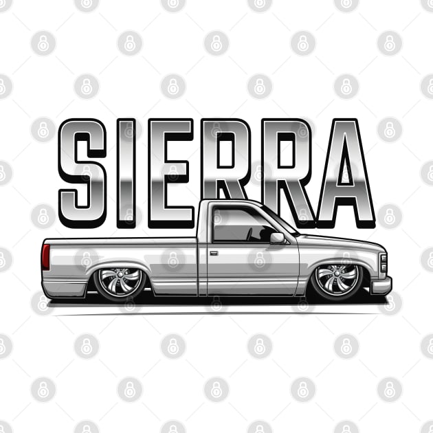 The Sierra Pickup Truck (Summit White) by Jiooji Project