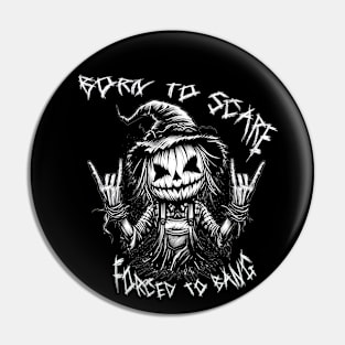 Rockin' Pumpkinhead Scarecrow Pin