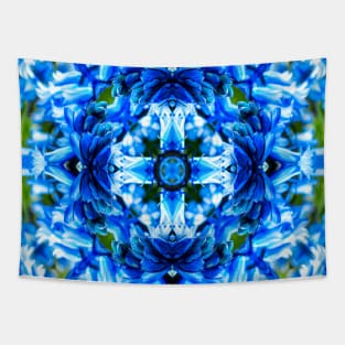 Welcoming the spring with fresh blue flowers. Tapestry