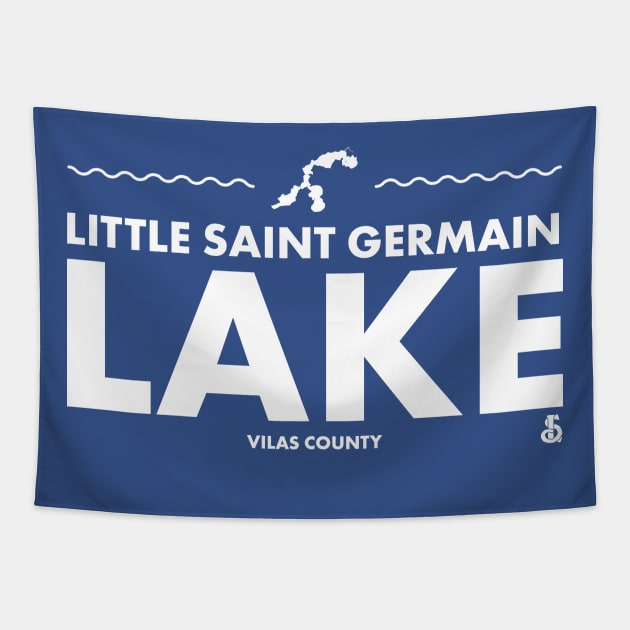 Vilas County, Wisconsin - Little Saint Germain Tapestry by LakesideGear