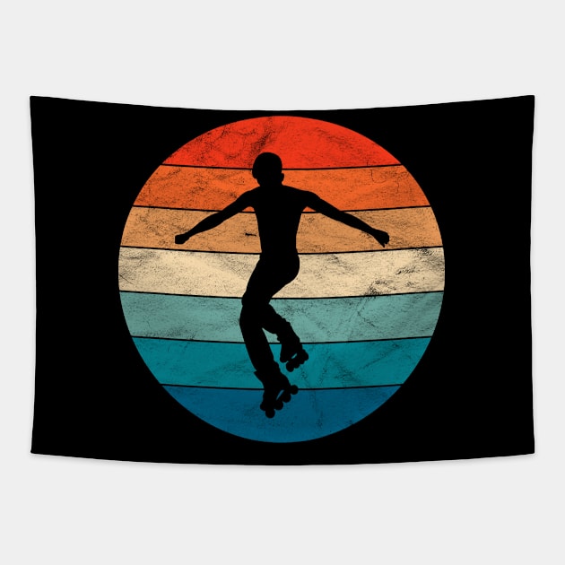 Vintage Roller Skate Gift Tapestry by ChadPill