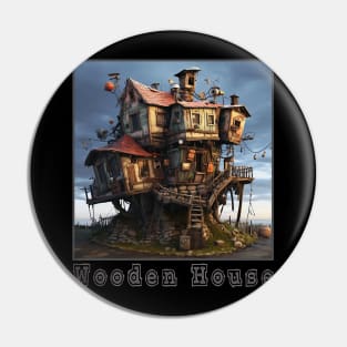 Wooden House in the trees Pin