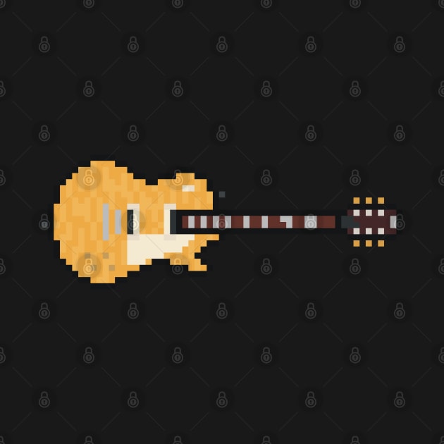 Pixel Golden 1959 Le Spaul Guitar by gkillerb