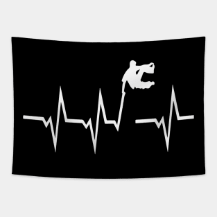 Parcour Heartbeat Funny Free Running Design Tapestry