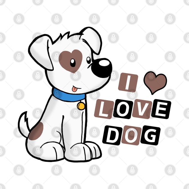 I Love dog by Nice Shop