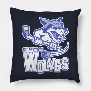 Defunct Hollywood Wolves Hockey Team Pillow