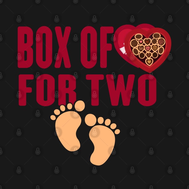 Funny couple design box of chocolate for two by HBart