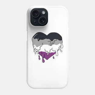 Melting asexual heart Phone Case