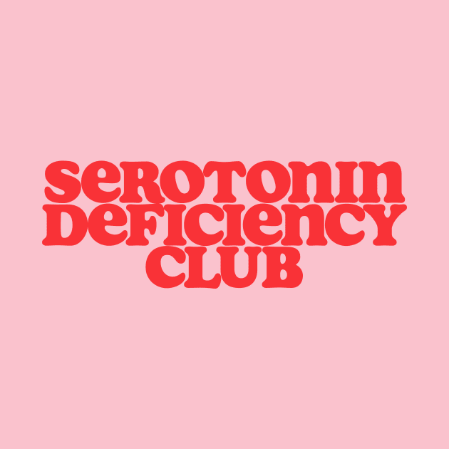 Serotonin Deficiency Club Shirt, Mental Health Shirt, Y2k Depression Shirt, Serotonin Shirt, Funny mental health by Y2KSZN