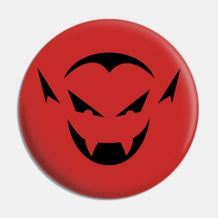 Scary Vampire Jack O Lantern Halloween Pin