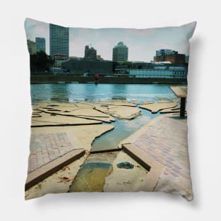 Photo of Memphis Tennessee sunset skyline night sky USA city break Pillow