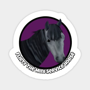 Flirty The Mini Service Horse Logo Magnet