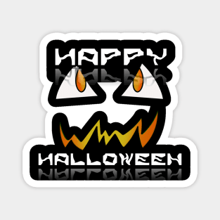 Jack O Lantern Face - Happy Halloween Costume - Fire Orange Magnet