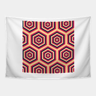 Retro geometric pattern Tapestry