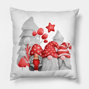 funny gnomes Pillow