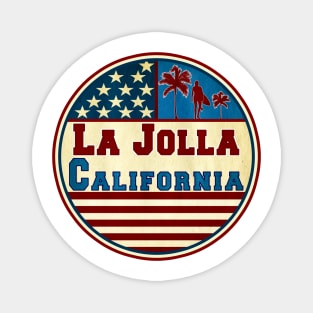 Surfing La Jolla California Ocean Surf Palms Surfer Magnet