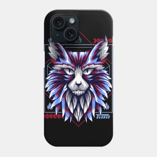 cat head tshirt Phone Case