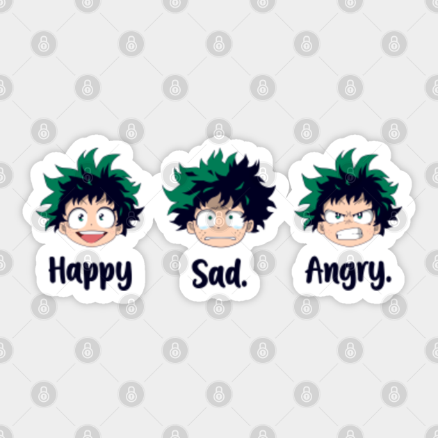 Deku Moods Izuku Midoriya My Hero Academia Boku No Hero Lovers Boku No Hero Sticker Teepublic Well chidori 31 views6 months ago. deku moods izuku midoriya my hero academia boku no hero lovers