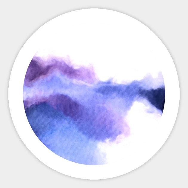 Purple Sky White Light Abstract Sky Sticker Teepublic